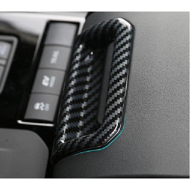 1pcs Carbon Fiber Armrest Box Cover Trim Fits For Toyota Highlander -