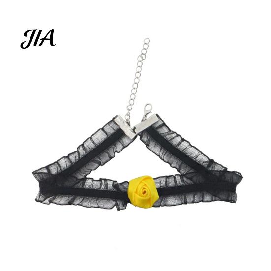 Atmospheric Photo Hairband Halloween Spider Web Headband, Black Lace Choker Collar with Rose, Adults Teenagers Costume Accessory for Women Girls,