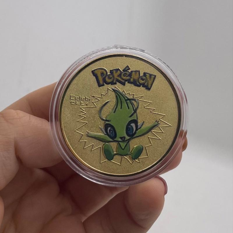 Pokemon Anime Gold Coin Game Commemorative Coin Pikachu Collection- Cute Decorative Piece