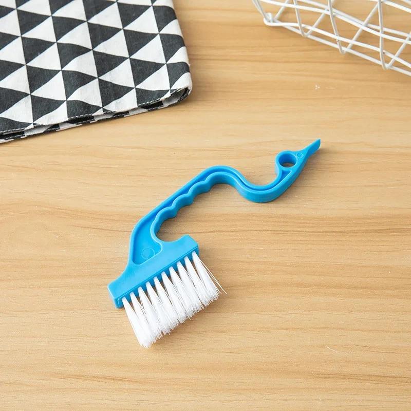 

1/3pcs Multipurpose 2-in-1 Windows Gap Cleaning Brush & Flat Shovel, Household Cleaning Tool for Kitchen, Bathroom, Toilet синій