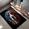 American Flag Dog SkullPattern Square Carpet,Area Rug,Carpet Rug for Living Room Bedroom Sofa Playroom Decor,Non-slip Floor Mat,Holiday Birthday Gifts