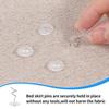 Bed Sheet Clip Fixer Transparent Twist Nail Sofa Cushion Blankets Cover Grippers Holder Fixing Slip-Resistant For Home