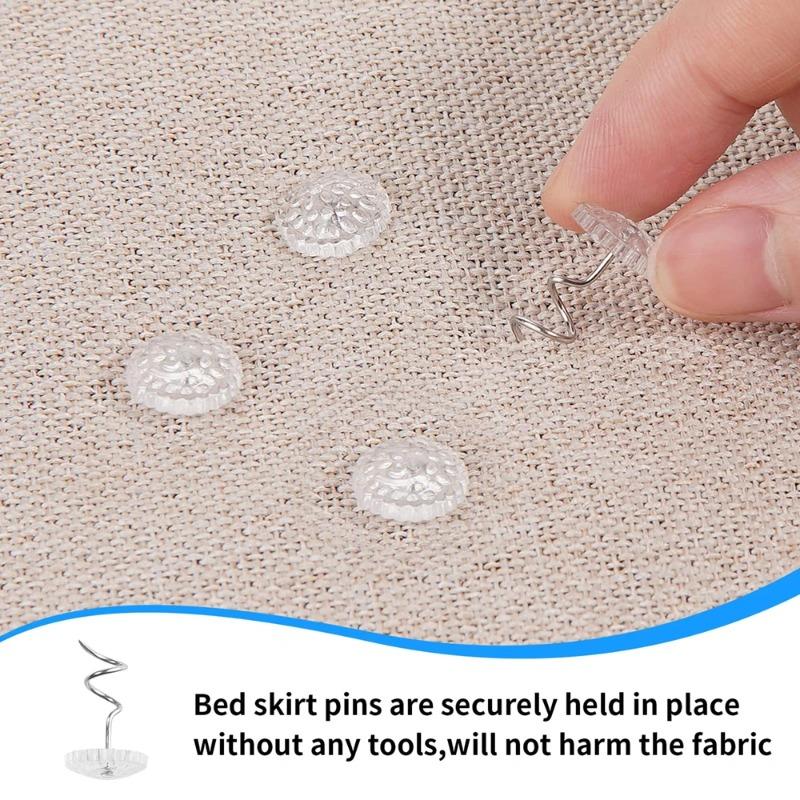 Bed Sheet Clip Fixer Transparent Twist Nail Sofa Cushion Blankets Cover Grippers Holder Fixing Slip-Resistant For Home