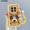 KEYSION Shockproof Case for Realme 13 Pro 5G with Lanyard Silicone Cute 3D Cartoon Doll Phone Cover for Realme 13 Pro+ 5G