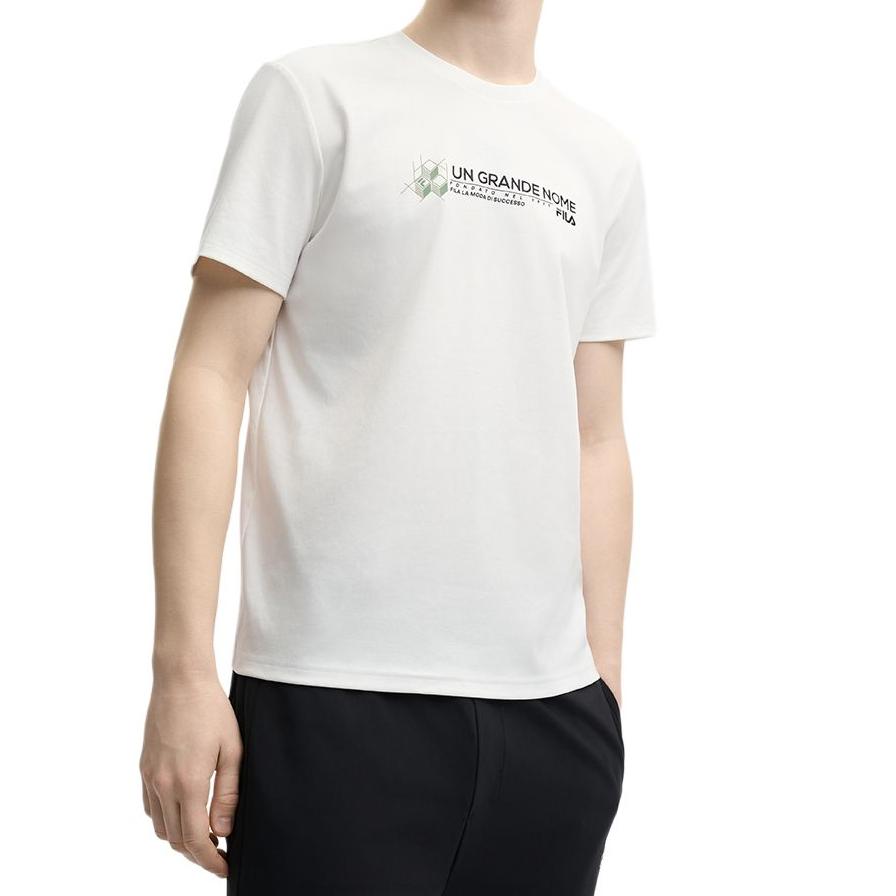 Fila Short Sleeved T Shirts Men's Cloud White F11M528114FWT