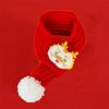 Handmade Pet Red Bib Cute Cat Shawl Pet Supplies Pet New Year Scarf  Spring Festival