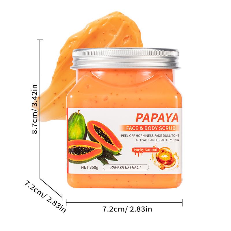Body Scrub for Exfoliation and Removal of Rough Skin and Dead Skin Cells, Deep Cleansing with Curcumin Scrub.