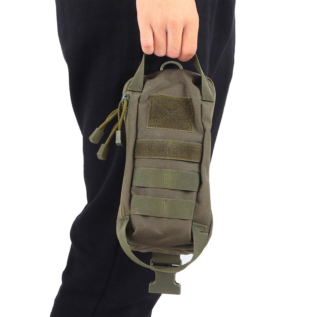 MultiFunctional Military DualPurpose Chest Waist Bag Nylon Material Waterproof Bag(Army Green )