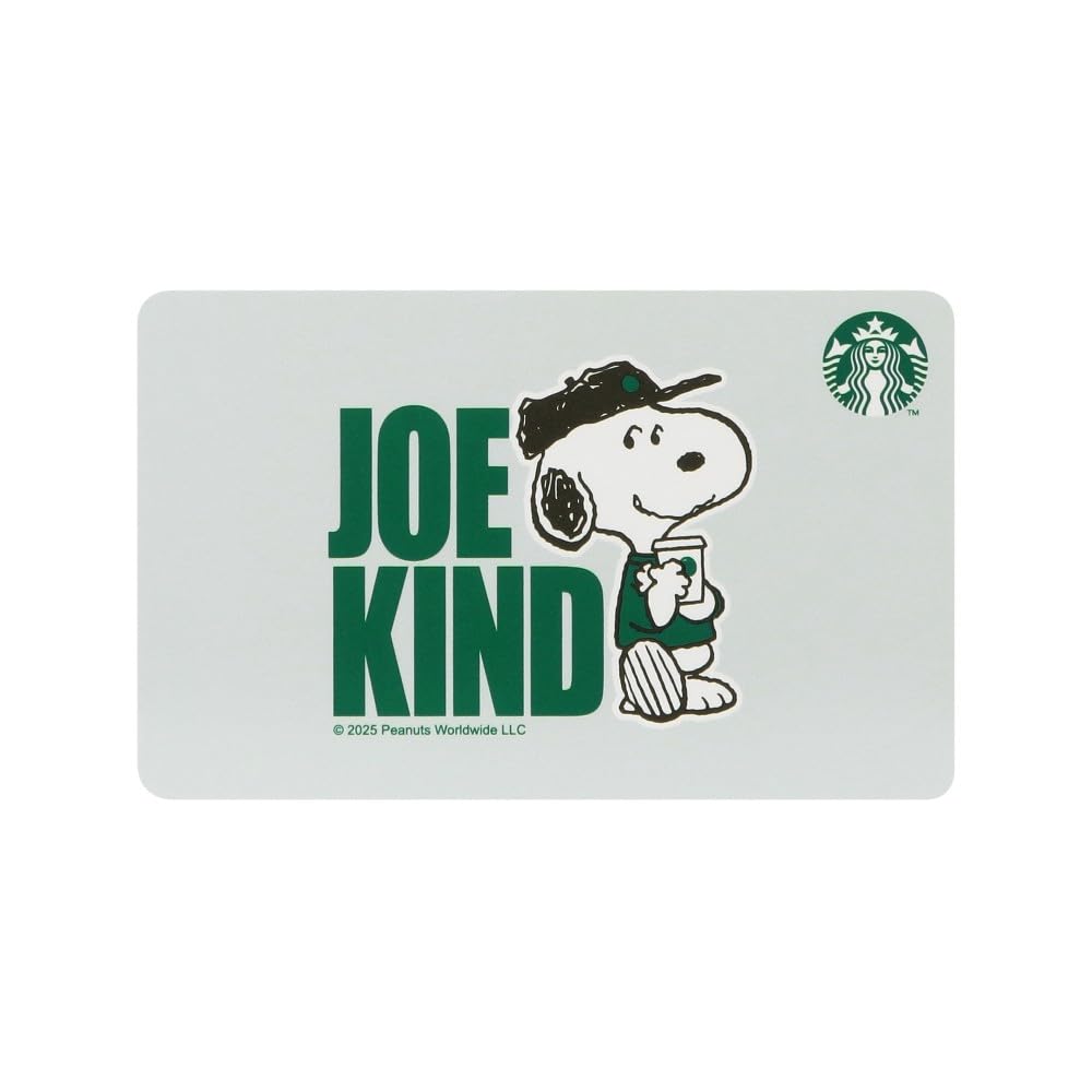 

Starbucks Starbucks Card 2025 PEANUTS JOE KIND SNOOPY Зеленый (0 йен баланс)