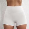 Plain Color High-Stretch Yoga Shorts - Soft, Three-Quarter Length Base Layer