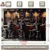 2D flaches Banner 1 Partybanner Retro Bar Polyester Hintergrundtuch Industriell Lokomotive-Thema Fotografie Hintergrundbanner
