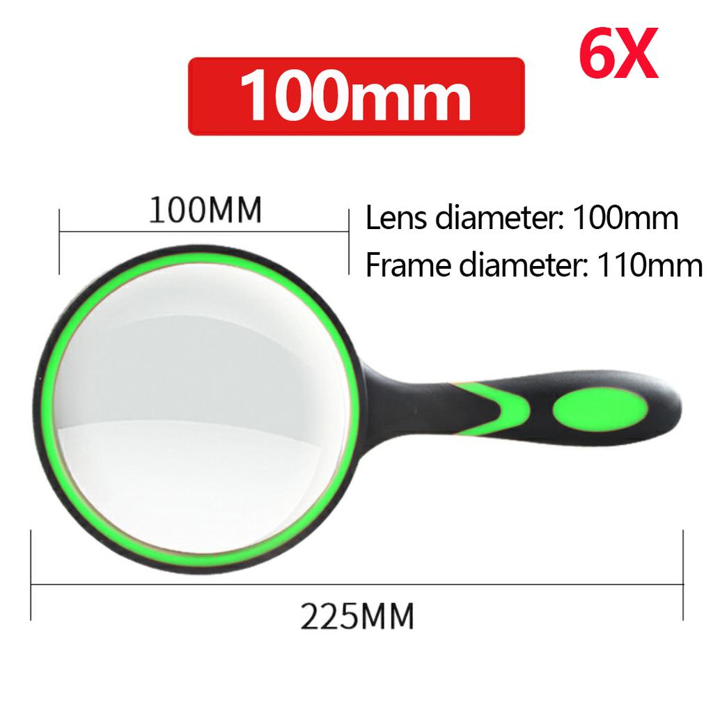 6X/7X/8X/10X Handlupe Rutschfester Weicher Griff Leselupe für Kinder Senioren Lesen Wissenschaft Naturerkundung