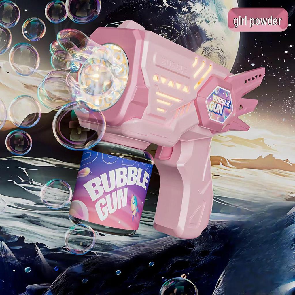 Angel Bubble Machine: Automatic Handheld Multi-Hole Bubble Gun for Kids - Perfect for Parties and Weddings.