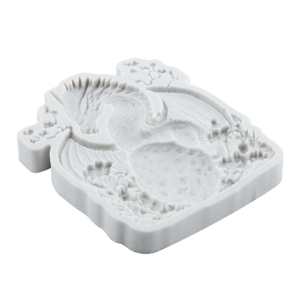 Dragon Silicone Mold Dragon Egg Fondant Molds Cake Decorating Tools Cupcake Topper Candy Resin Clay Chocolate Gumpaste Mold
