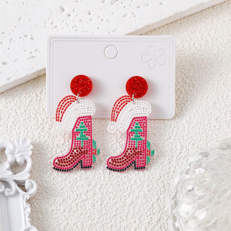 

Charming Christmas Tree & Snowflake Earrings: Cute Women s Fashion Jewelry