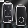 2 Buttons Tpu Car Key Case Cover Shell For Vw Volkswagen Amarok Polo Golf 4 5 6 Mk4 Bora Jetta Altea Alhambra Passat B5 B6 B7