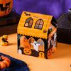 Cookie Display Boxes 10 Pcs Halloween Treat Boxes, Cute Small Party Favors Box, Castle Decorative Candy Holders House Shaped Gift Container for Goodie