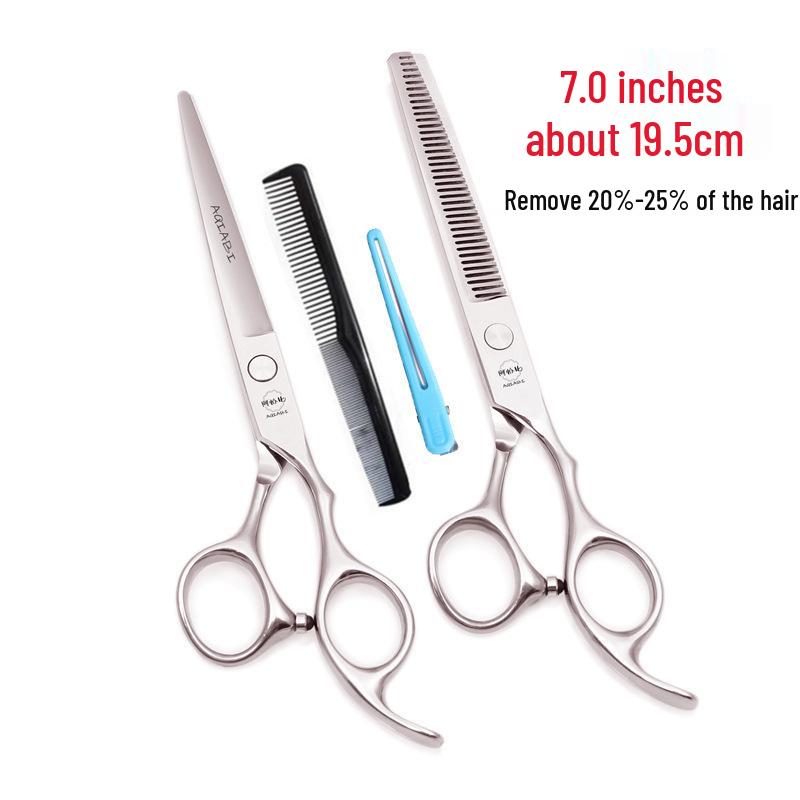 Professional Japanese Steel Hairdressing Scissors & Thinning Shears Set for Seamless Cuts & Bang Trimming