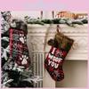 Cozy Fabric Christmas Stockings Featuring Adorable Dog Paw Prints For Holiday Joy
