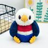 24cm Eagle Plush Toy-Patriotic American Flag Colors  Soft Stuffed Bald Eagle Gift for US Fans Kids 4th of July Decor Red White