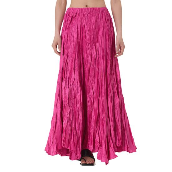 Women Skirt Skirt Elastic High Waist Maxi Pleated Dance Skirt Party