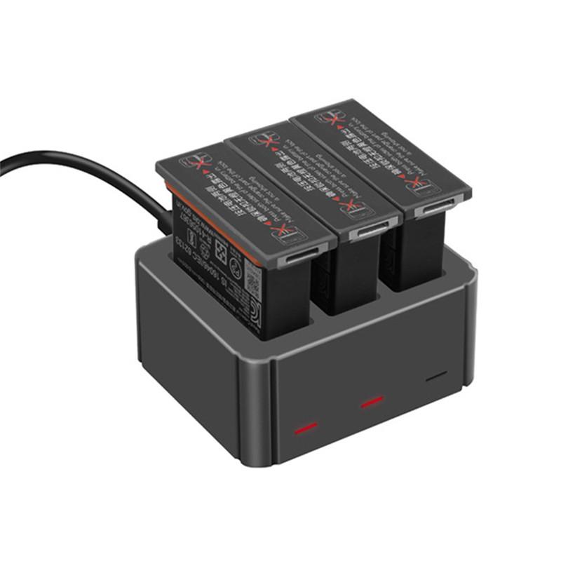 3 In 1 Multi Smart Battery Charger Hub Batteries Charging  For DJI OSMO Action