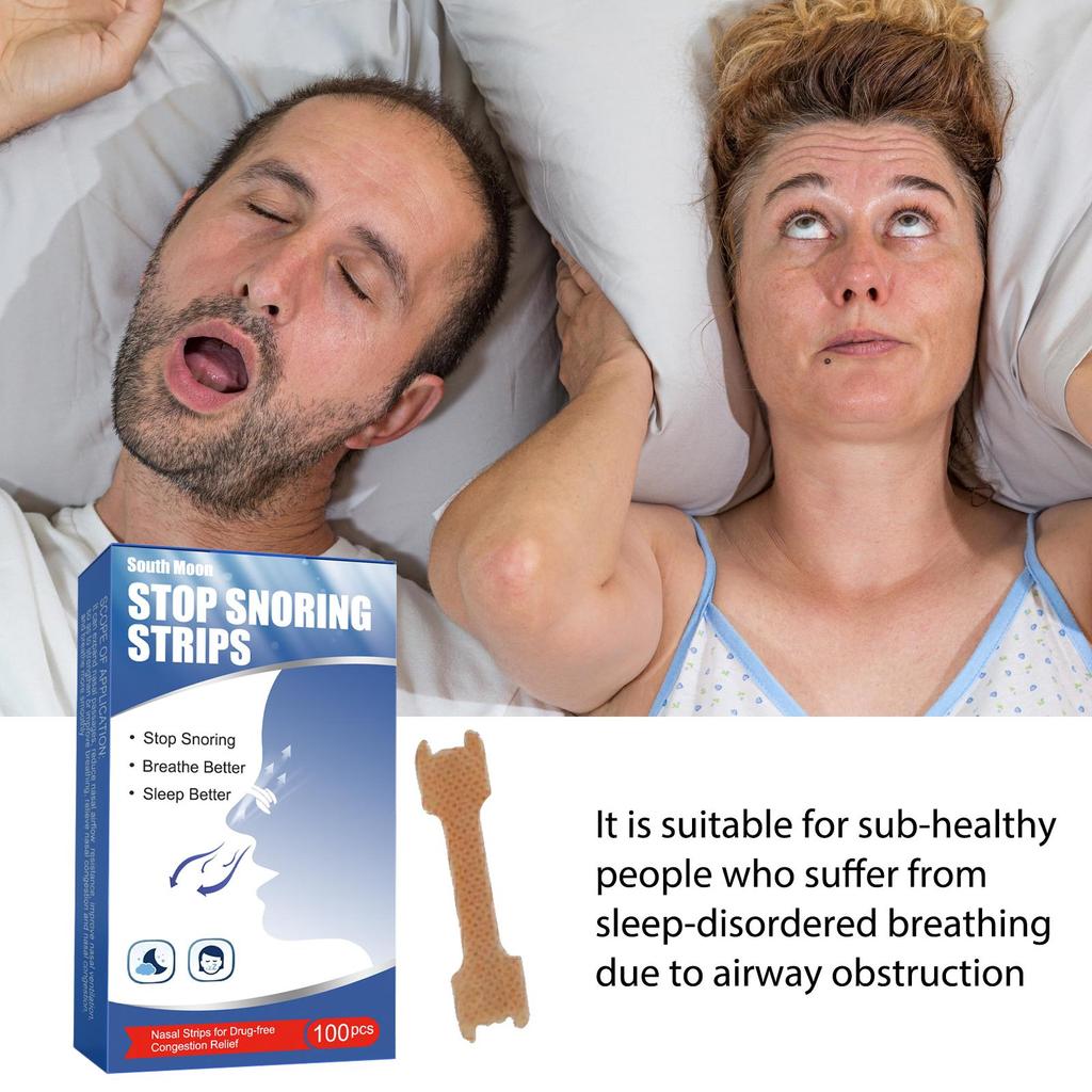 South Moon Nasal Strips Anti-snoring and Snoring Products Sleep Care Dilatation Nasal Strips