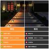 Quntis Solar Deck Lights for Outdoor Use, Dual Color Modes, Visible Up To 500m Away, IP68 Waterproof, Solar Driveway Lights for Stairs, Walkways, and