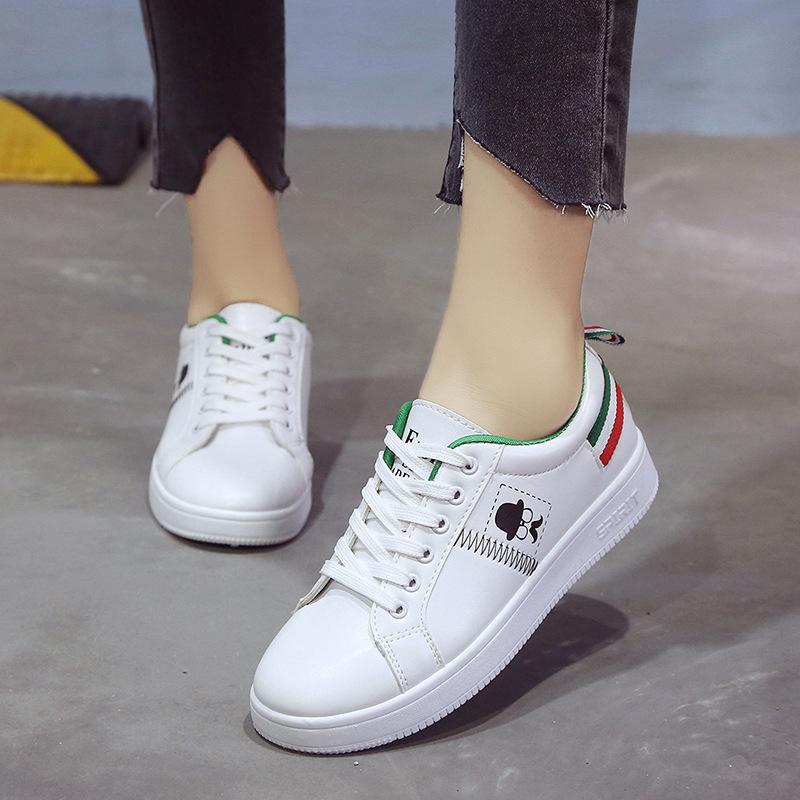 Korean Version of Student Casual Trendy Shoes Versatile Sports Shoes New Women's Shoes Korean Version of Sports Little White Shoes Women's Platform R