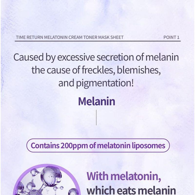 MAXCLINIC - Time Return Melatonin Cream Toner Mask Sheet Set