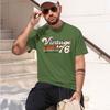 Vintage 1976 Birtay Tshirt Retro Casual Unisexs Clothing Vintage Clothes Camiseta Streetwear Ropa Hombre 2026 New Model Shortslee