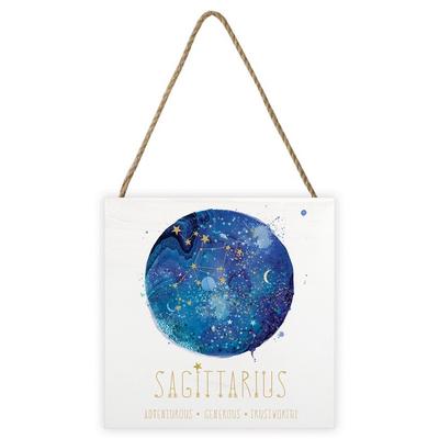 Summer Thornton Sagittarius Wooden Block
