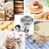 Stainless Steel Cookie Cutter Set, Round Metal Cake Decorations Tools,Baking Molds for Making Tiramisu,Mousse,Etc, 14 Pcs
