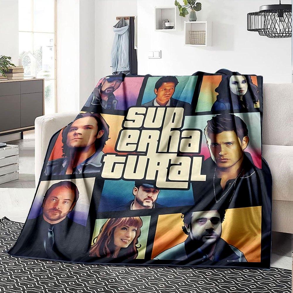 1pc Supernatural 20 Blanket Soft Warm Throw for Home, Office, Travel All Season Cozy Bedding Gift, Office Cozy Accessory