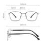 Ultralight Plate Myopia Glasses Frame For Men Anti-blue Light Internet Celebrity Polygonal Retro Frame For Women Myopia Glasses