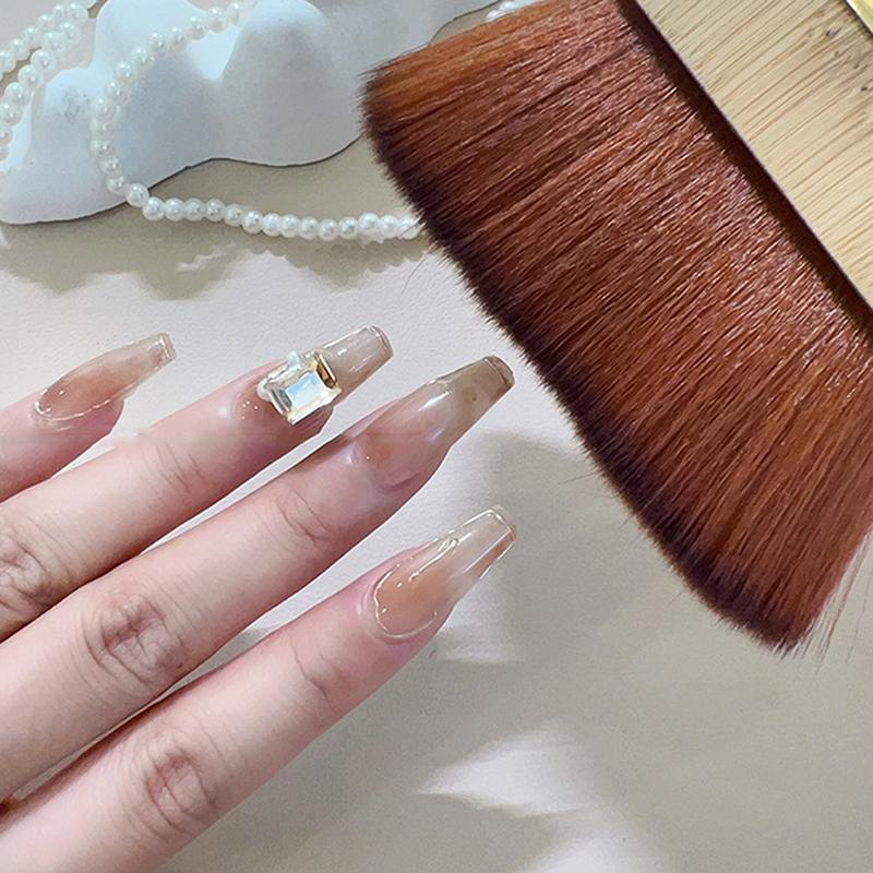 Wooden Nail Art Tool Cleaner Dust Cleaning Brush Soft Art Nail Brush Acrylic Uv Polish Gel Manicure Pedicure Clean Tool Salon