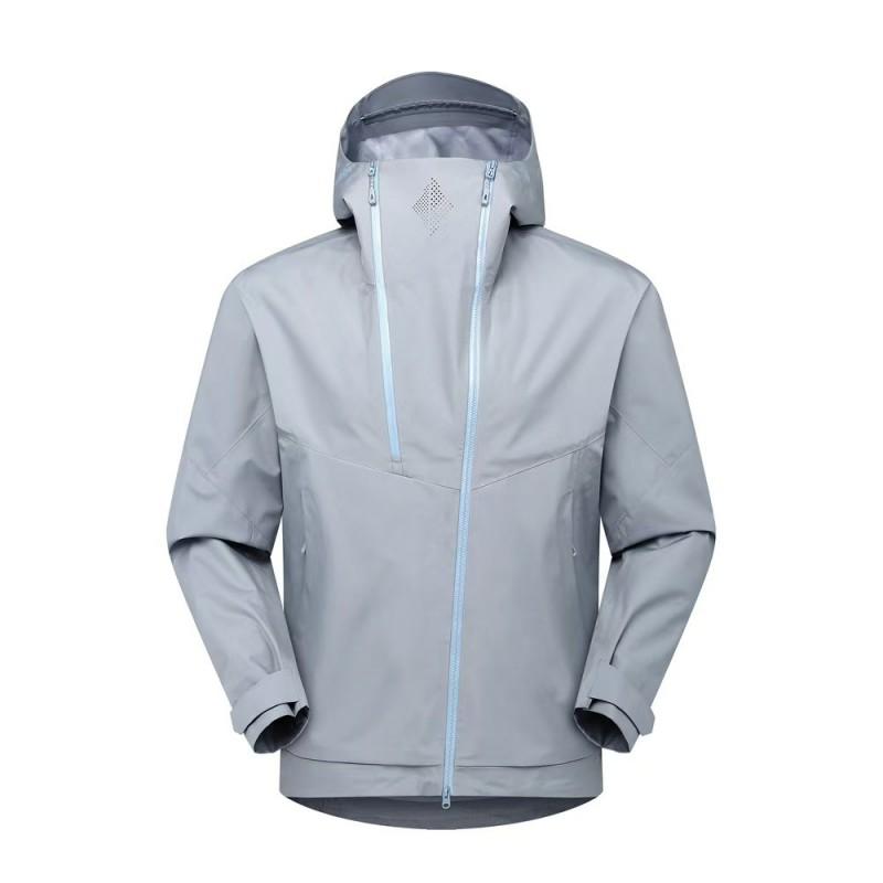 Unisex Lightweight Waterproof Hiking Jacket With Hood Breathable Windproof Outdoor Shell Trekking Camping Cycling