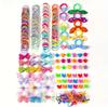 Luxurious Hair Accessory Set with Large Capacity Storage Hair Hair Colorful Hair Ties E&K726 555-Piece Case, Ties, Clips, Cute, Stylish,