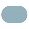 Table Placemat Non-Slip Heat Resistant Waterproof Kitchen Dining Placemat Cup Coaster Leather Textured Finish Oval Home Supply