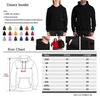 Unisex Y2K Streetwear Hoodie Oversized Printed Sweatshirt Loose Fit Long Sleeve Black