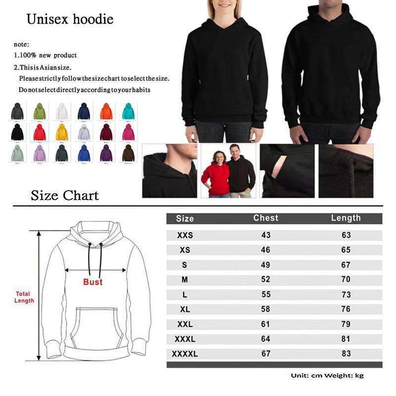 Unisex Y2K Streetwear Hoodie Oversized Printed Sweatshirt Loose Fit Long Sleeve Black