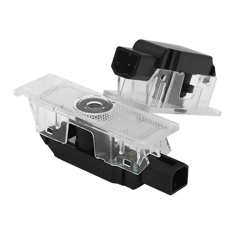 2Pcs LED Car Door Welcome Courtesy Logo Lights for Alfa Romeo Mito Giulia Giulietta Stelvio Pattern Projector Lamps Accessories