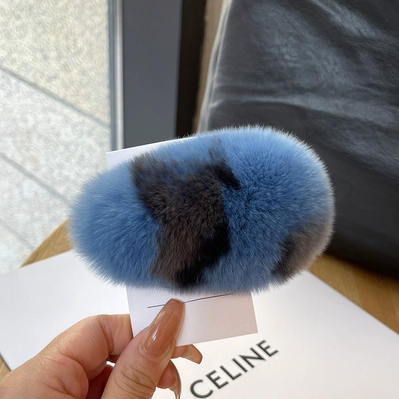 

Настоящая выдра, кроличья шерсть, большие заколки для волос, открытка для волос, корейская супер фея, плюшевое украшение для волос, милый меховой зажим с краями карты