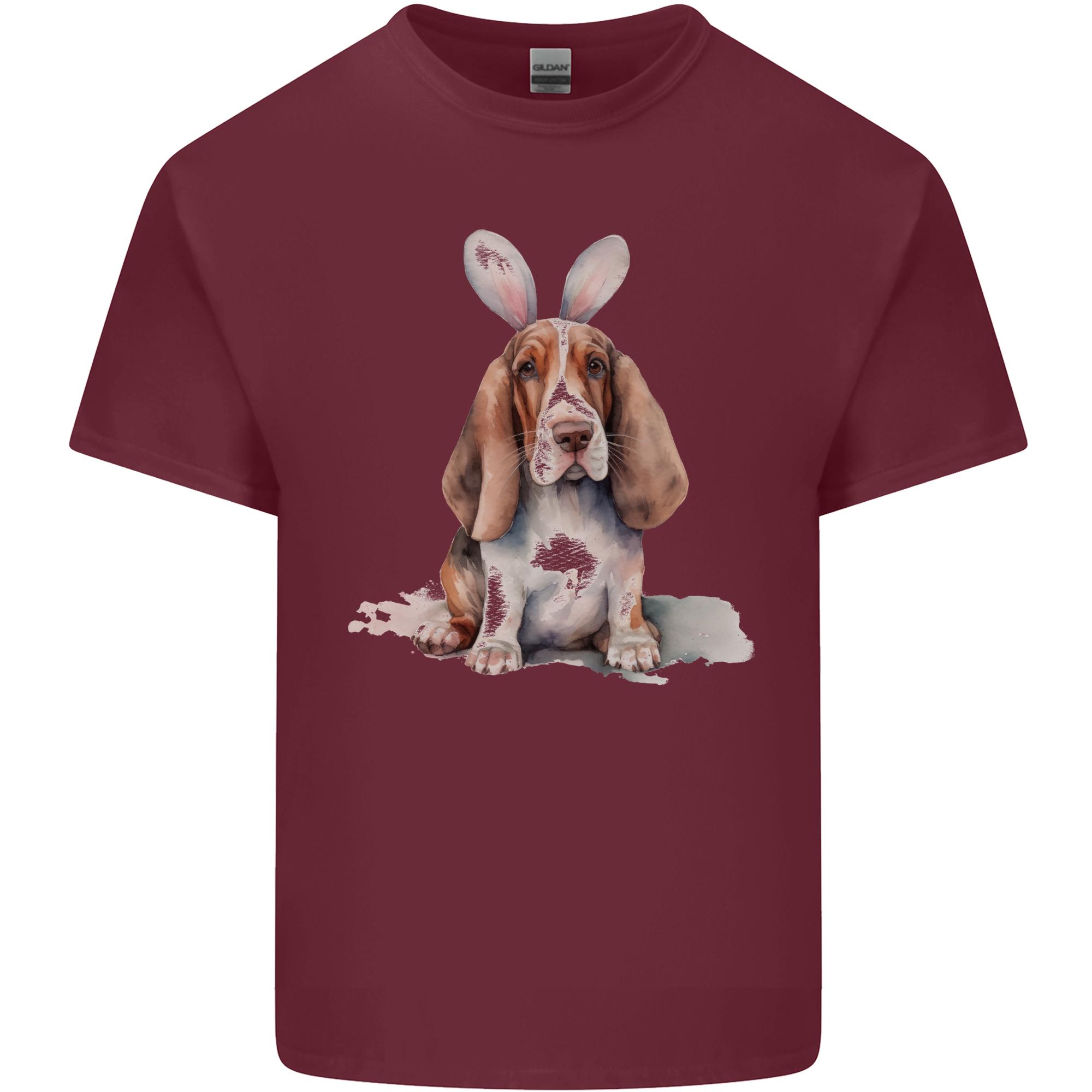 Basset Hound Easter Bunny Dog Unisexs Light Cotton TShirt S