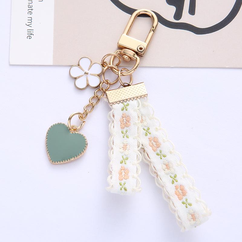 Daisy Lace Keychain Pendant & Earphone Case Bag Charm