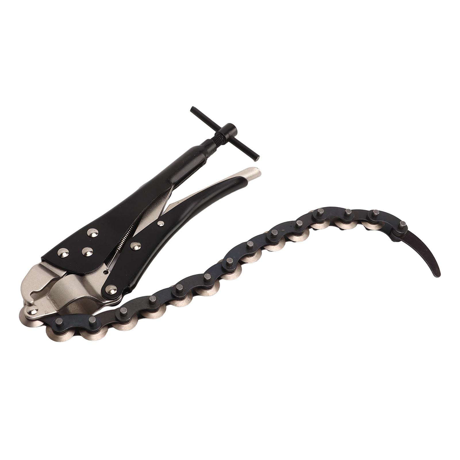 

15 Chain Vise Locking Wrench Chain Pipe Cutter Locking Chain Pliers Clamp 15 Chains Vise Wrench Pipe Cutter Tool Aluminium Alloy