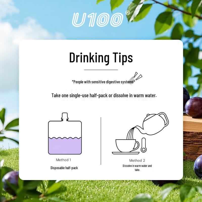 U100 Plum Fiber Drink