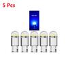 5/10 יחידות T10 W5W רכב Led אור COB Led נורות רכב טריז אור סיבוב מנורת צד אקריליק כיפת קריאה אורות מכשיר מנורת לוחית רישוי אוטומטית מנורת DC12V