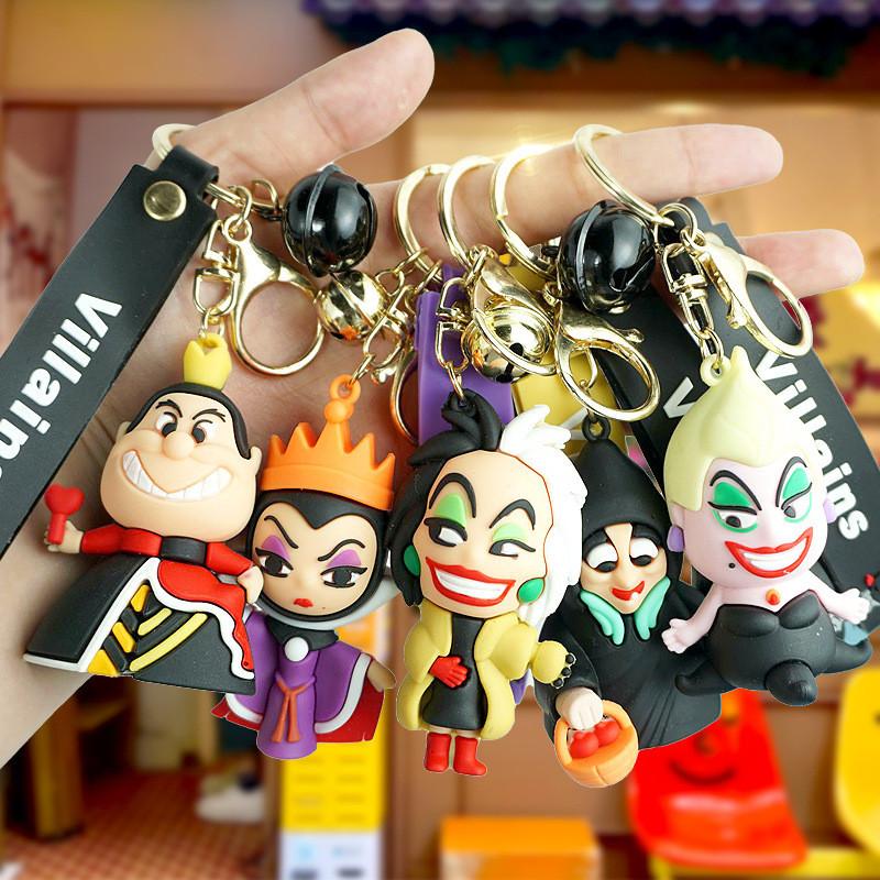 Cute Cartoon Villain Witch Keychain Unique Pvc Bag Charm For Men And Women