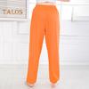 Unisex Bloomers Mid-rise Elastic Waist Casual Loose Leg Pants Solid Color Sporty Style Lightweight Trousers Versatile Wear
